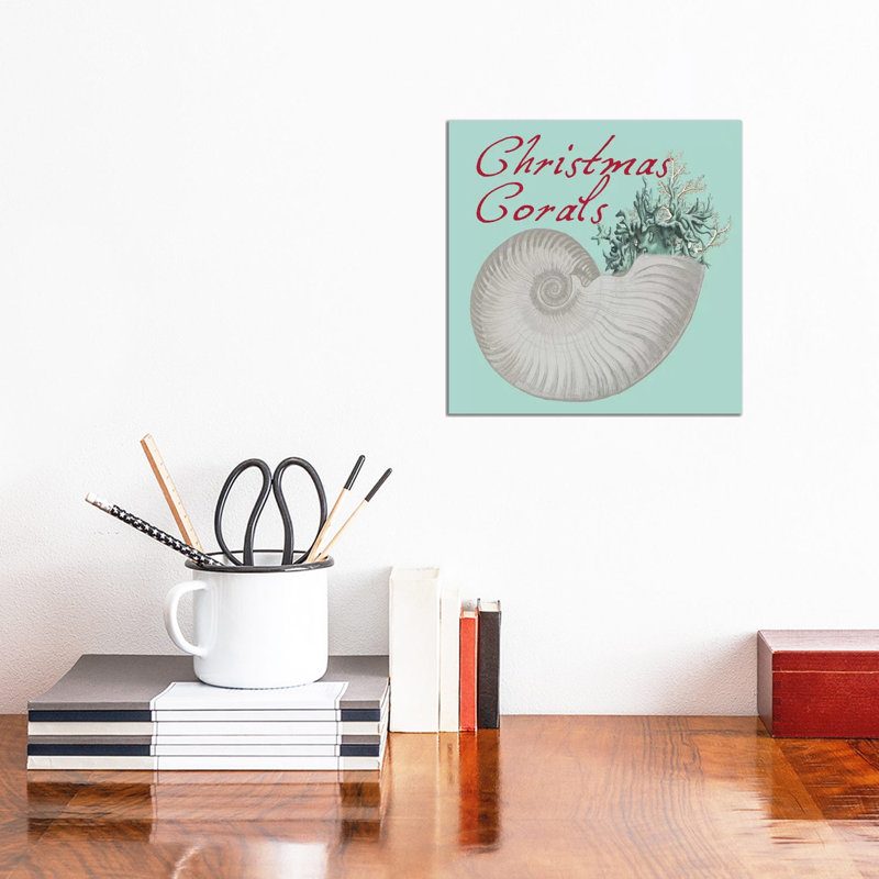 Christmas Corals by Sheldon Lewis - Wrapped Canvas Print, 30.48 cm H x 30.48 cm W