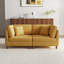 2 - Piece Upholstered Corduroy Modular Sectional with Pillow Back and Solid Wood Legs-1066189030