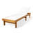 Gunnarr 78.25" Long Reclining Acacia Single Chaise Lounge-825932544