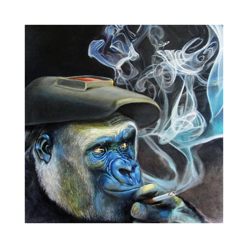 The Welder by Katharine Alecse - Wrapped Canvas Gallery-Wrapped Canvas Giclée, 66.04 cm H x 66.04 cm W x 1.91 cm D