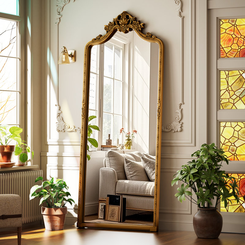 Miroir rétro pleine longueur de luxe, 69 po x 28 po