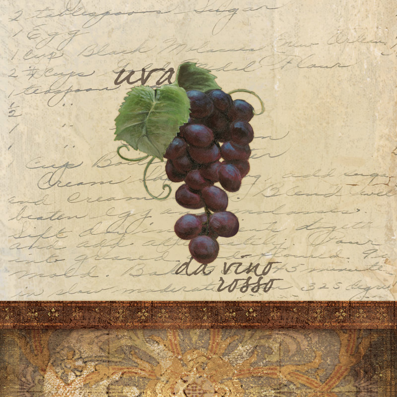Uvo Da Vino - Wrapped Canvas Painting, 30cm H x 30cm W x 3.8cm D