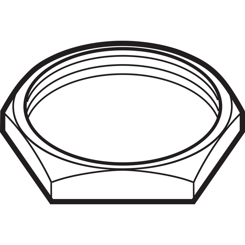 Contre-écrou pour robinet de cuisine à poignée double