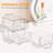 6 Pack Stackable Acrylic Bathroom Makeup Organizer And Storage Drawer With Pull-Out Handle For Vanity, Pantry, Desk, Undersink, Kitchen,Clear,Each 7.3In D X 5.9In W X 4.4In H