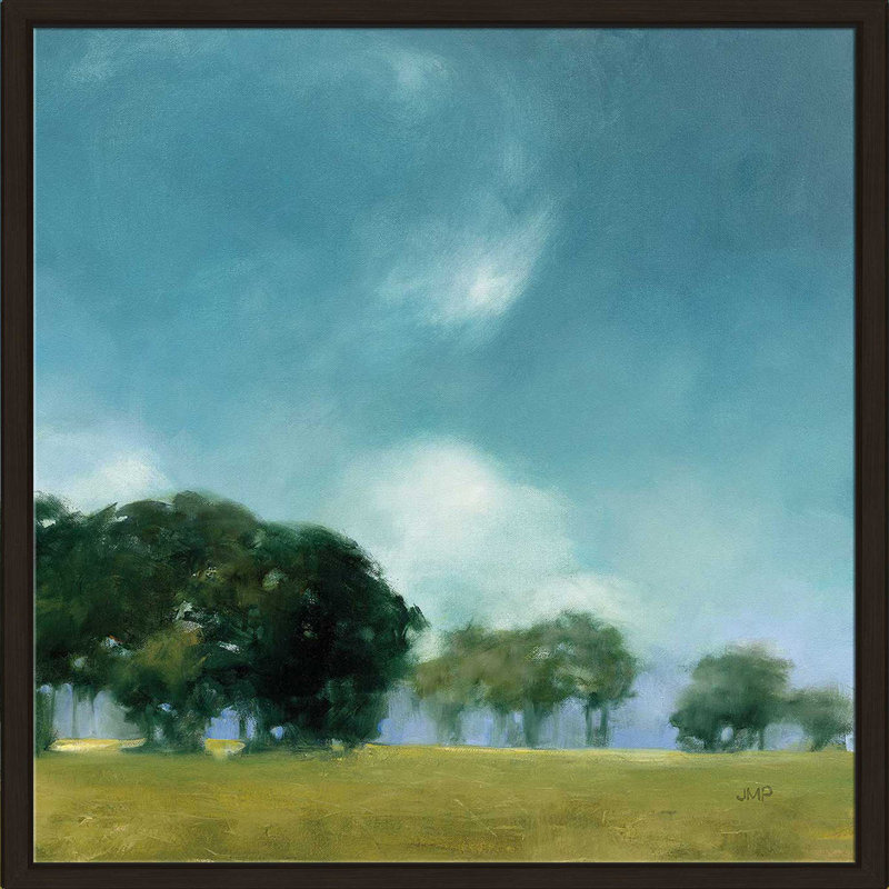 Cloud Dance II - Peinture, Cadre flottant espresso, H 31,5 po x l 31,5 po x P 2 po