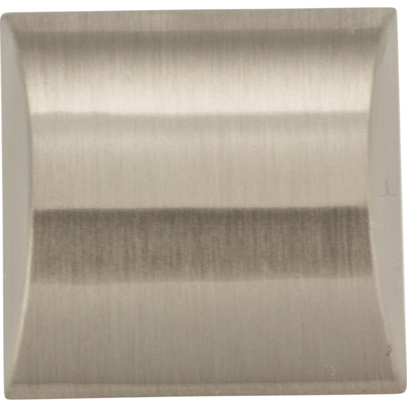Roman Square Knob, Satin Nickel