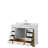 Deborah 48'' Single Bathroom Vanity with Marble Top with Mirror-80209507-23113219
