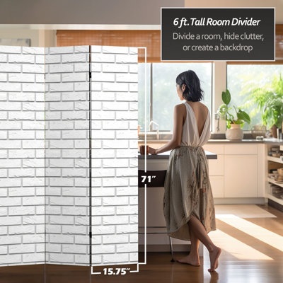 Jacoby Architectural Accent Canvas Room Divider 
