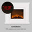 Klarstein 98.5cm W White Electric Fireplace