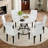 Modern Industrial Dining Set with Ergonomic Chairs