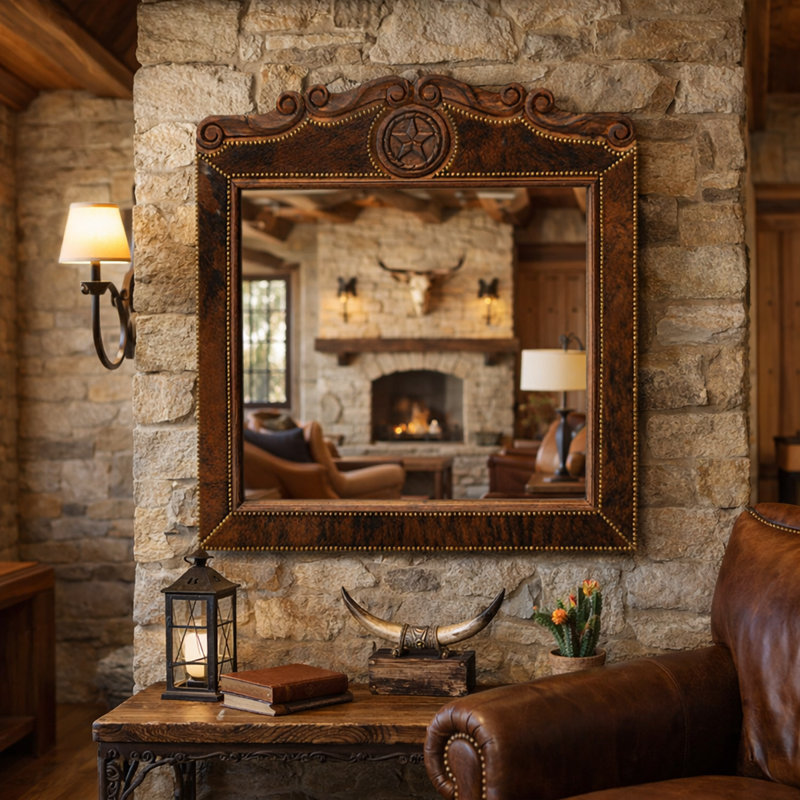 Canyon Ranch Star Crest Mirror
