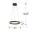 Aty 1 - Light Matt Black LED Geometric Pendant