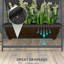 Raised Garden Bed - Jardinière verticale à 4 niveaux pour légumes, fleurs et herbes qui poussent en noir