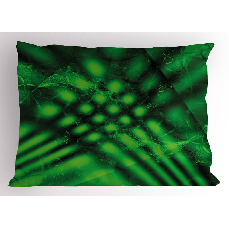 Ensemble de 2 taies décoratives vert lime Ambesonne, H 20 po x l 30 po
