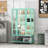 Display Cabinet with Glass Door and LED Lights-427982897