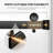 60" W x 60" H Matte Black Frameless Double Sliding Shower Door, Bathtub Door, 5/16"(8mm) Tempered Glass, Explosion-proof Film