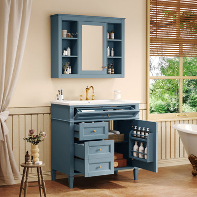 Modern Bathroom Vanity with Medicine Cabinet