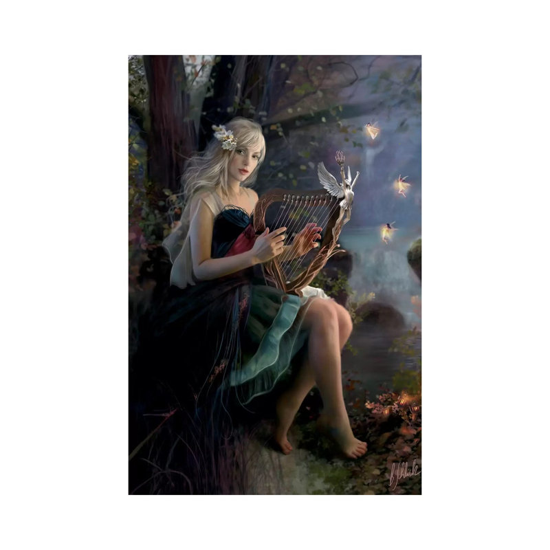 Enchanted Music 1 Piece Wrapped Canvas Wall Art, 101.6 cm H x 66.04 cm W x 3.175 cm D