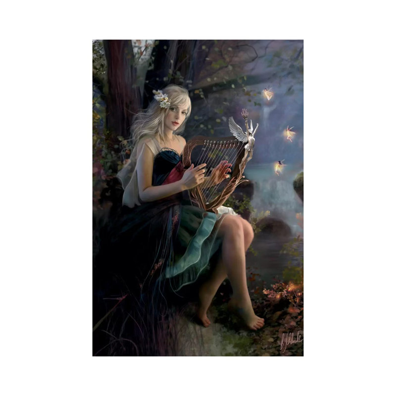 Enchanted Music by Bente Schlick - Wrapped Canvas Print, 101.6 cm H x 66.04 cm W x 3.175 cm D