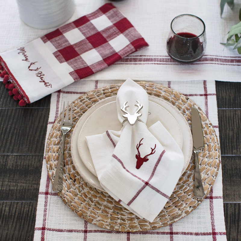 Leliea Plaid Dishtowel Set Of 2