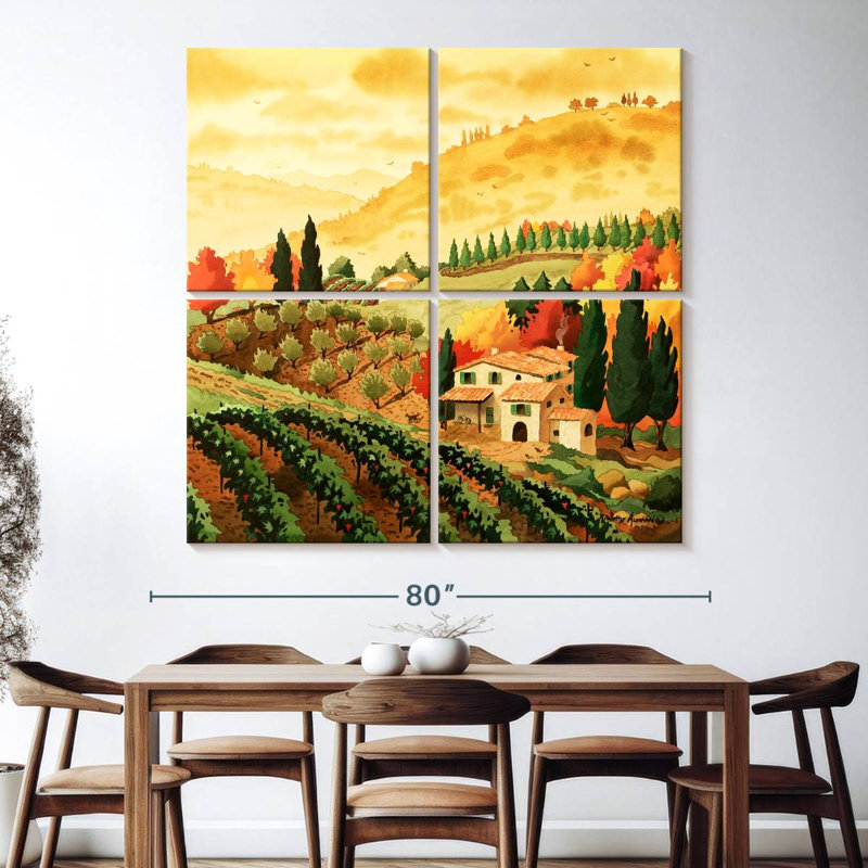 Tuscan Serenity II, H 74 po x l 74 po