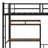 Multi-Functional L-Shaped Metal Bunk Bed With Desk, Charging Station And Ladder