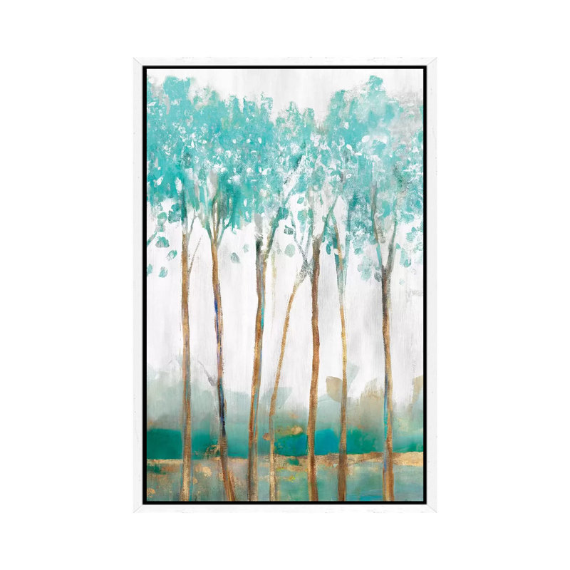 Movement 1 Piece Wall Art on Canvas, 66.04 cm H x 45.72 cm W, White Framed