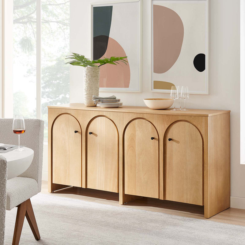 Modway Appia 71.1" Wide Sideboard, Oak