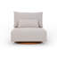 Chaise pivotante en aluminium Yanali