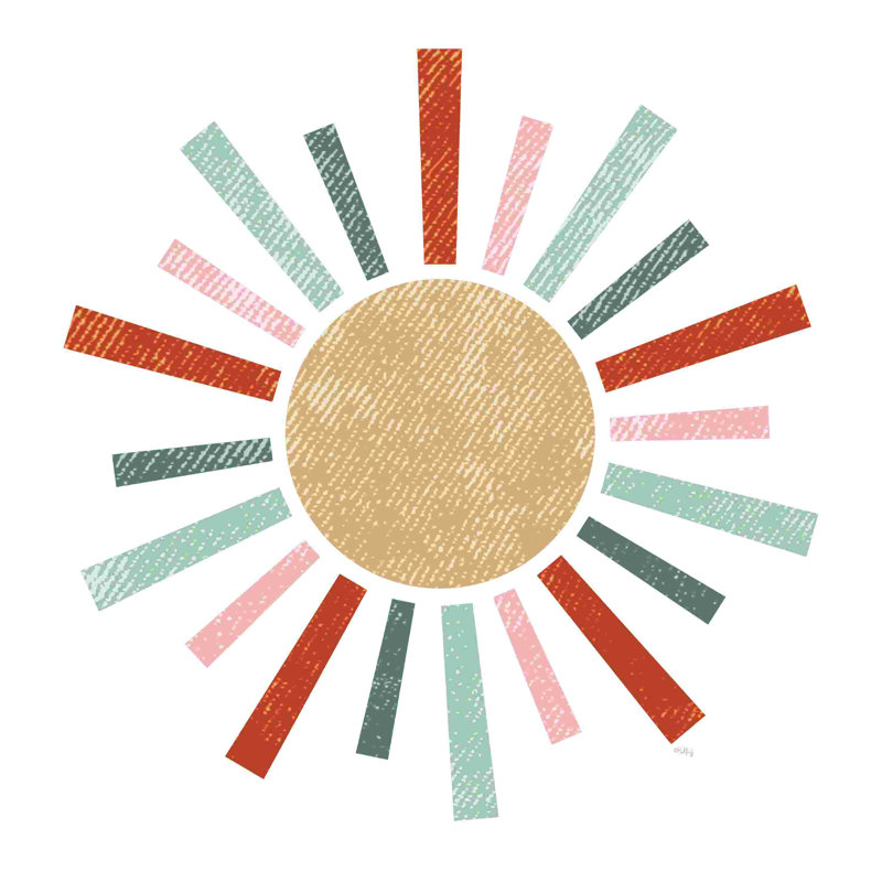Soleil arc-en-ciel rustique 2885982, H 12 po x l 12 po