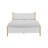 Rowtag Agapita Upholstered Boucle Solid Wood Platform Bed-2104136010-2109758912