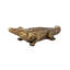 Sculpture antique en crocodile doré