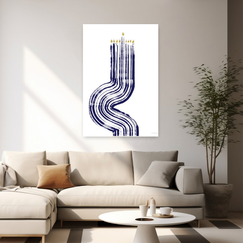 Exode abstrait, art contemporain hivernal, H 60 po x l 40 po