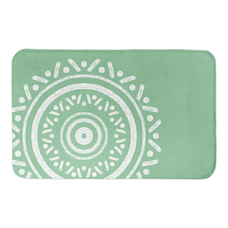 Microfiber Non-Slip Bath Mat, Green