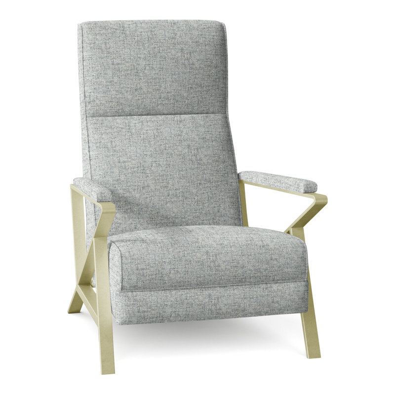 Infinity 28.25" Wide Manual Standard Recliner, Platinum (3160 63), Brushed Brass