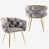 Velours gris velours est en rupture de stock