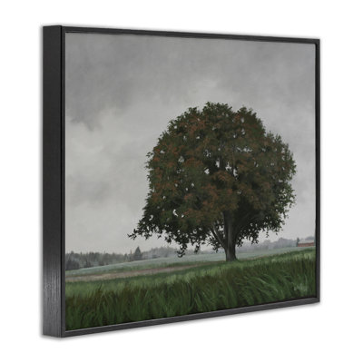 Giclée encadrée d'un arbre solitaire, design par Julie Peterson