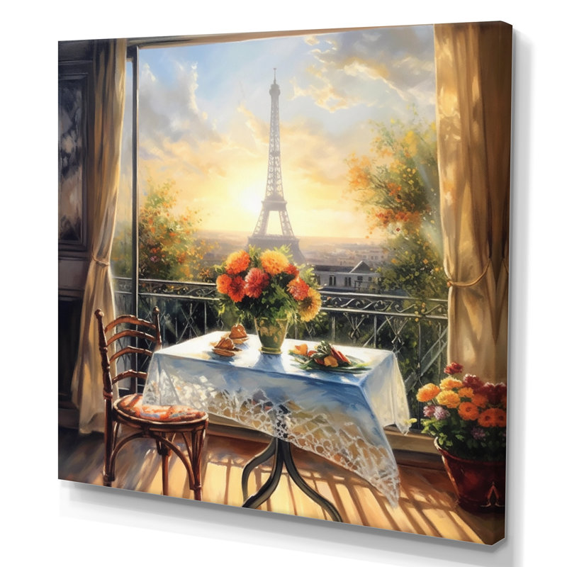 Stunning Views Of Eiffel Tower II " Stunning Views Of Eiffel Tower II ", 16" H x 16" W x 1" D