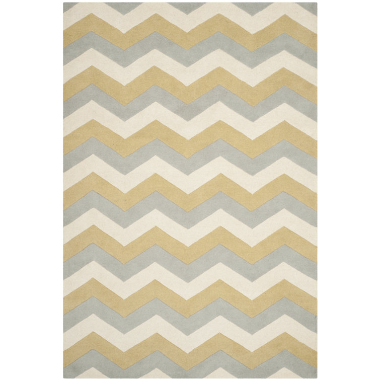 Teresita Hand Tufted Wool Chevron Rug