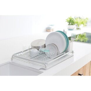 Roll Up Dish Drying Rack, Over The Sink Dish Drying Mat, Large Silicone  Stainless Steel Dishes Drainer, Foldable Drain Rack for Kitchen 17.8 L x