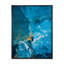 Composition abstraite de marbre en bleu I - peinture sur toile-60160437-60160438