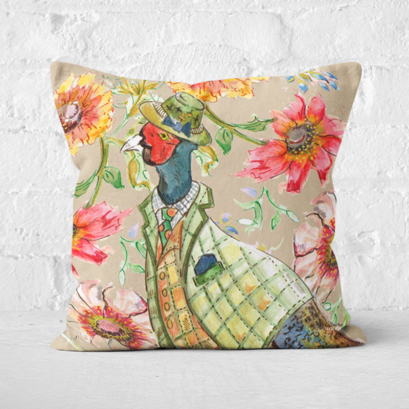 Jones Floral Square Cushion