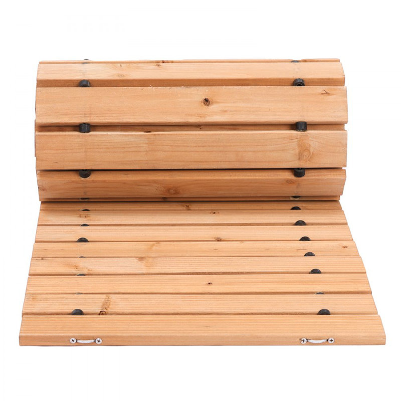 Passerelle de jardin en bois, H 0,6 po x l 96 po x P 17 po