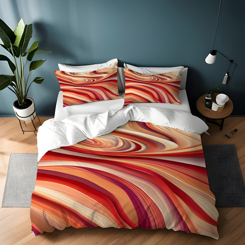Polyester Duvet Cover, Twin Duvet Cover + 1 Queen Sham