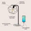 Yashir Metal USB Arched Lamp