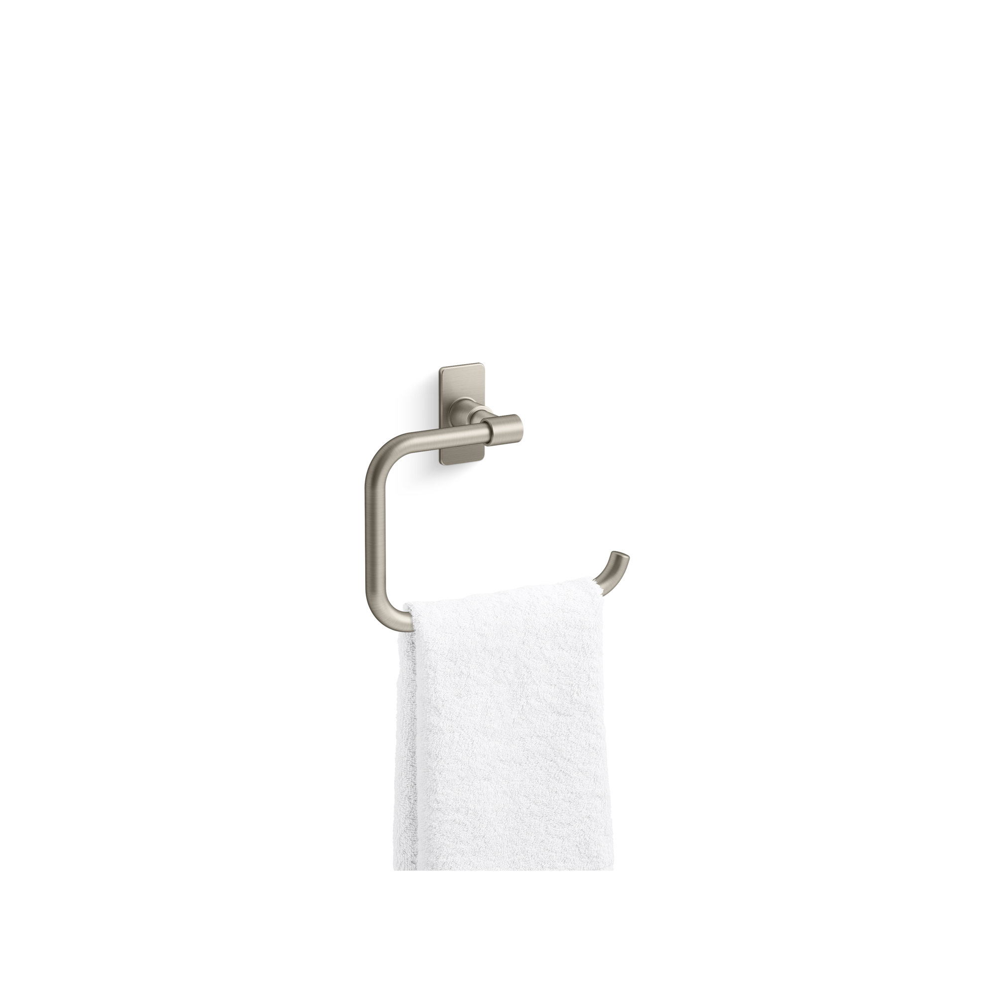 Castia by Studio McGee Towel Ring, Vibrant Brushed Nickel