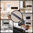 50" Ultra-Narrow Bezel Electric Fireplace Recessed & Wall Mounted Heater, CSA Certified