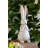 Textured White Magnesium Bunny Rabbit with Subtle Gold Details-2058537108