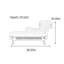 Chaise longue en flanelle Comfy-111033308