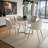 Cece Dinette Table In Chrome With Clear Glass Top